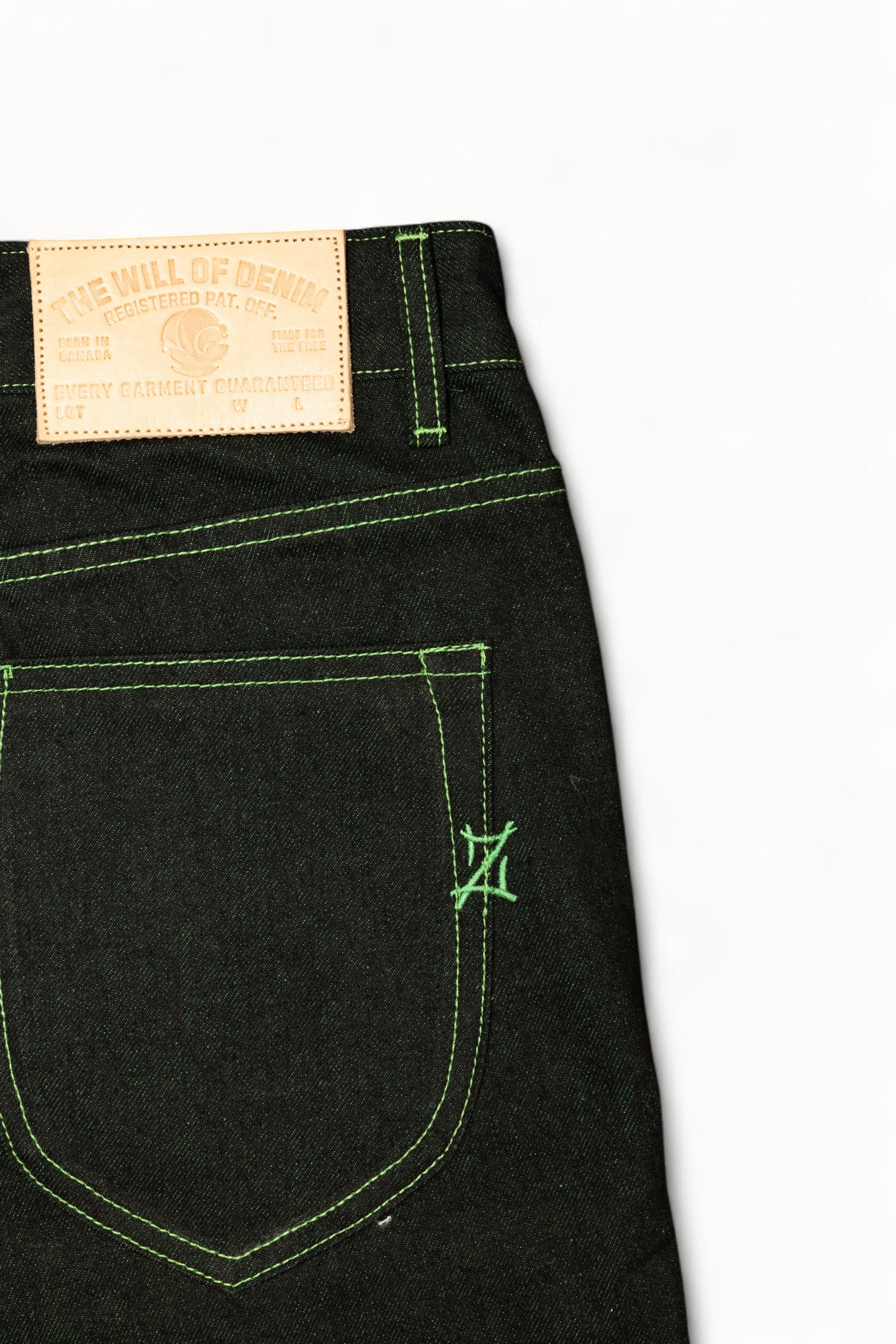 Zoro detail and leather tag close up