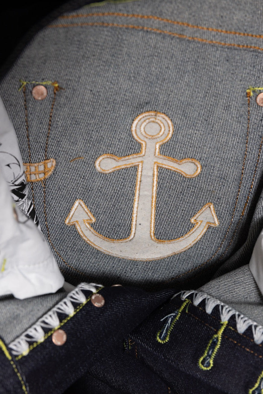 Hidden pocket embroidery